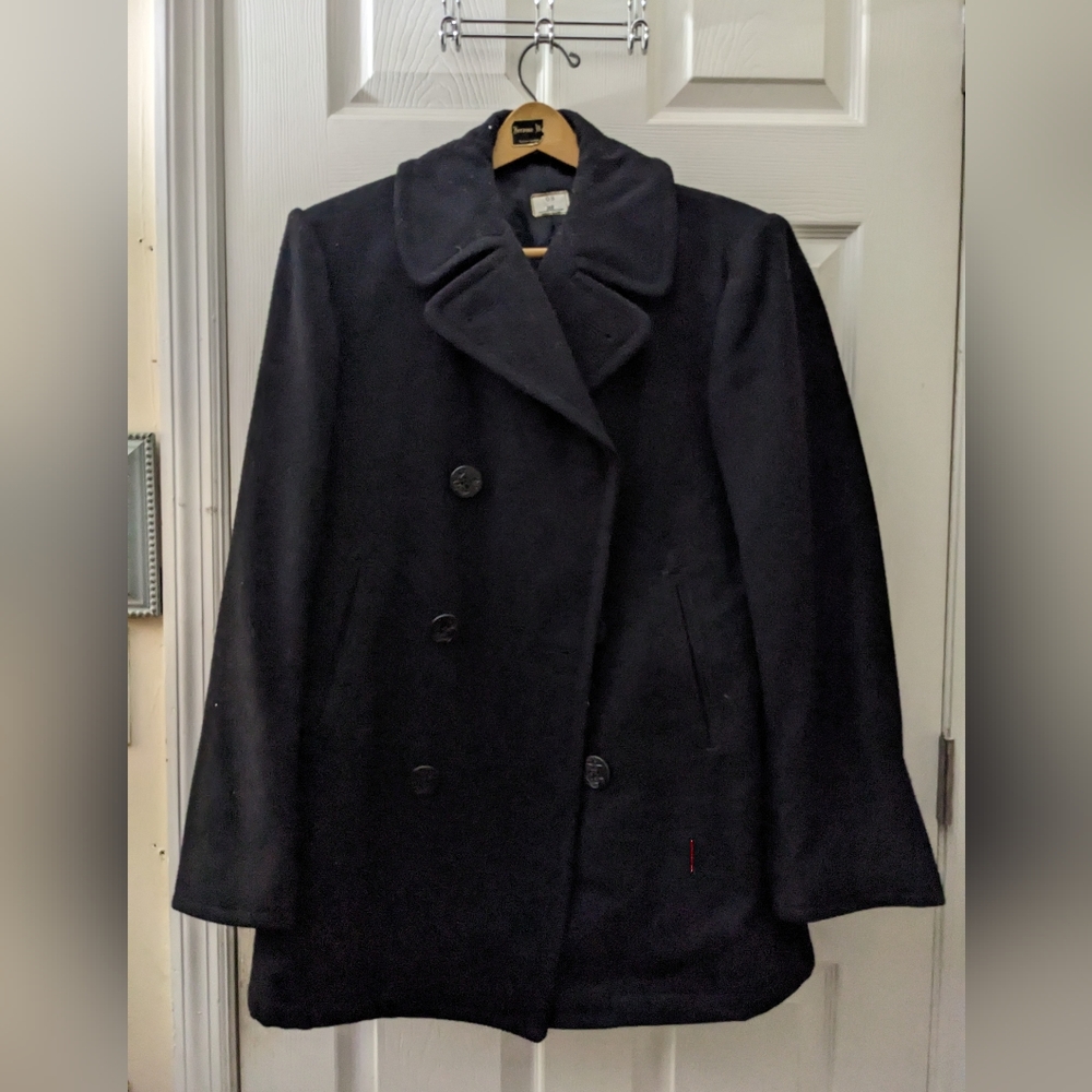 US NAVY issued pea coat 38R